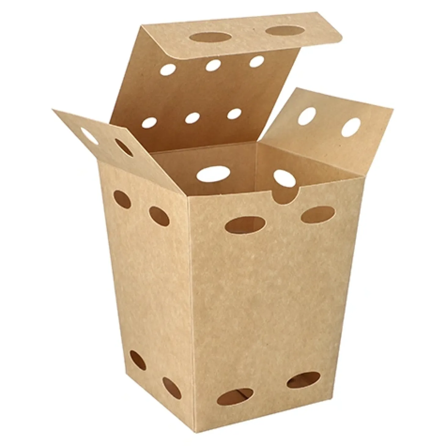 PAPSTAR Conpax (LM) Pommes-Frites-Boxen, Pappe "NOTPLA" 15 cm x 10,5 cm x 10,5 cm braun