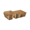 PAPSTAR Conpax (LM) Pommes-Frites-Trays, Pappe 2-geteilt 3,5 cm x 7 cm x 14,3 cm braun "Maori" klein