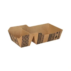 PAPSTAR Conpax (LM) Pommes-Frites-Trays, Pappe 2-geteilt 3,5 cm x 7 cm x 14,3 cm braun "Maori" klein