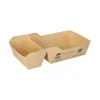 PAPSTAR Conpax (LM) Snacktrays, Pappe "NOTPLA" 3,5 cm x 7 cm x 14,5 cm braun
