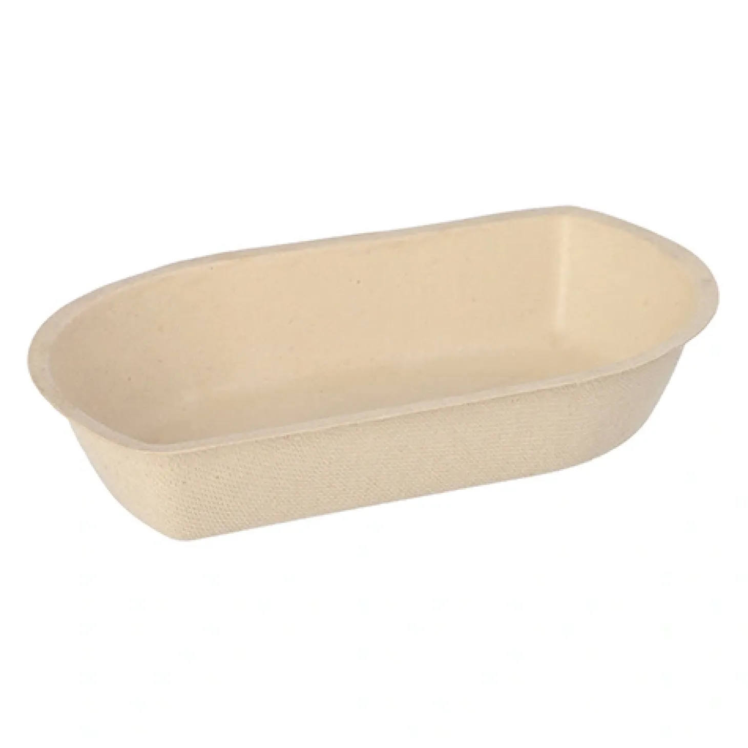 PAPSTAR Conpax (LM) Snacktrays Zuckerrohr 3,6 cm x 12,2 cm x 19,4 cm natur