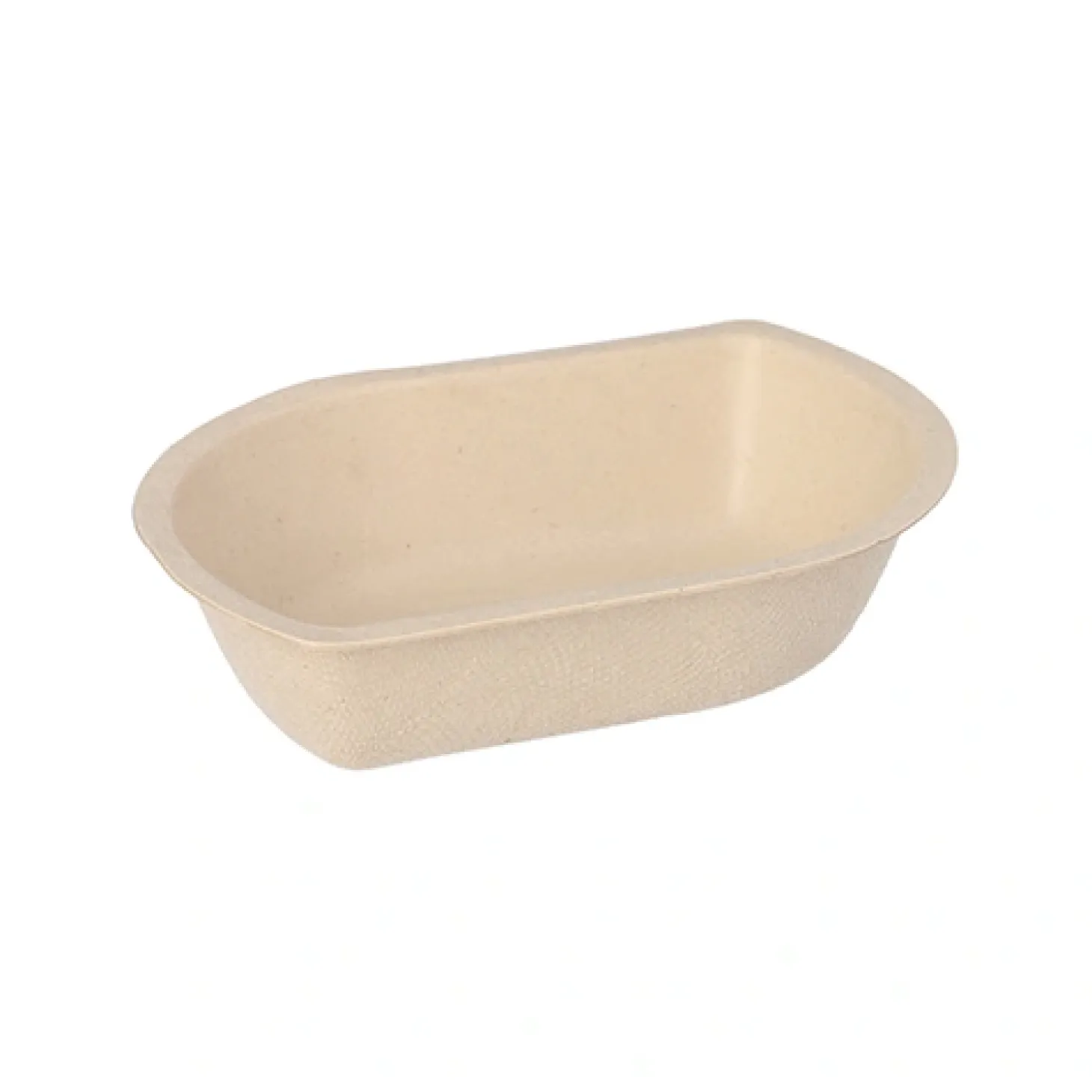 PAPSTAR Conpax (LM) Snacktrays Zuckerrohr 3,1 cm x 9,7 cm x 13,2 cm natur