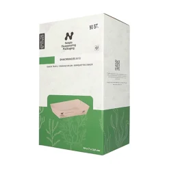 PAPSTAR Conpax (LM) Snacktrays, Pappe "NOTPLA" 3,5 cm x 7 cm x 15 cm braun