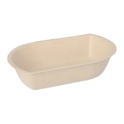 PAPSTAR Conpax (LM) Snacktrays Zuckerrohr 3,6 cm x 11,1 cm x 16,8 cm natur