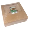 PAPSTAR Cupcake-Kartons eckig 10 cm x 35 cm x 27 cm mit Sichtfenster aus PLA