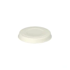 PAPSTAR Deckel für Dressingschalen Zuckerrohr "pure" Ø 7,5 cm weiß