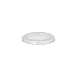 PAPSTAR Deckel für Portionsbecher, PLA "pure" rund Ø 6 cm transparent