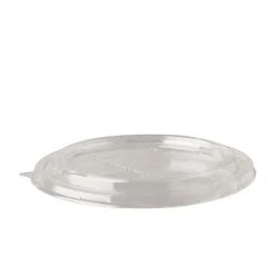 PAPSTAR Deckel für Salatschalen, PLA rund Ø 15 cm, 2 cm klar