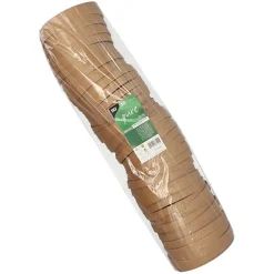 PAPSTAR Deckel für Salatschalen, Pappe "pure" rund Ø 15 cm braun