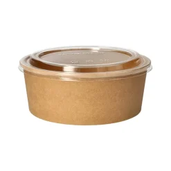 PAPSTAR Deckel für Salatschalen, PLA rund Ø 18,4 cm, 2 cm klar