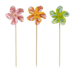PAPSTAR Deko-Picker 17,5 cm farbig sortiert "Windmühle", 5 x 50 Stück