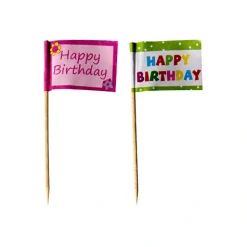 PAPSTAR Deko-Picker 8 cm "Happy Birthday"