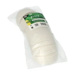 PAPSTAR Dom-Deckel, C-PLA rund Ø 9 cm, 2,1 cm weiß