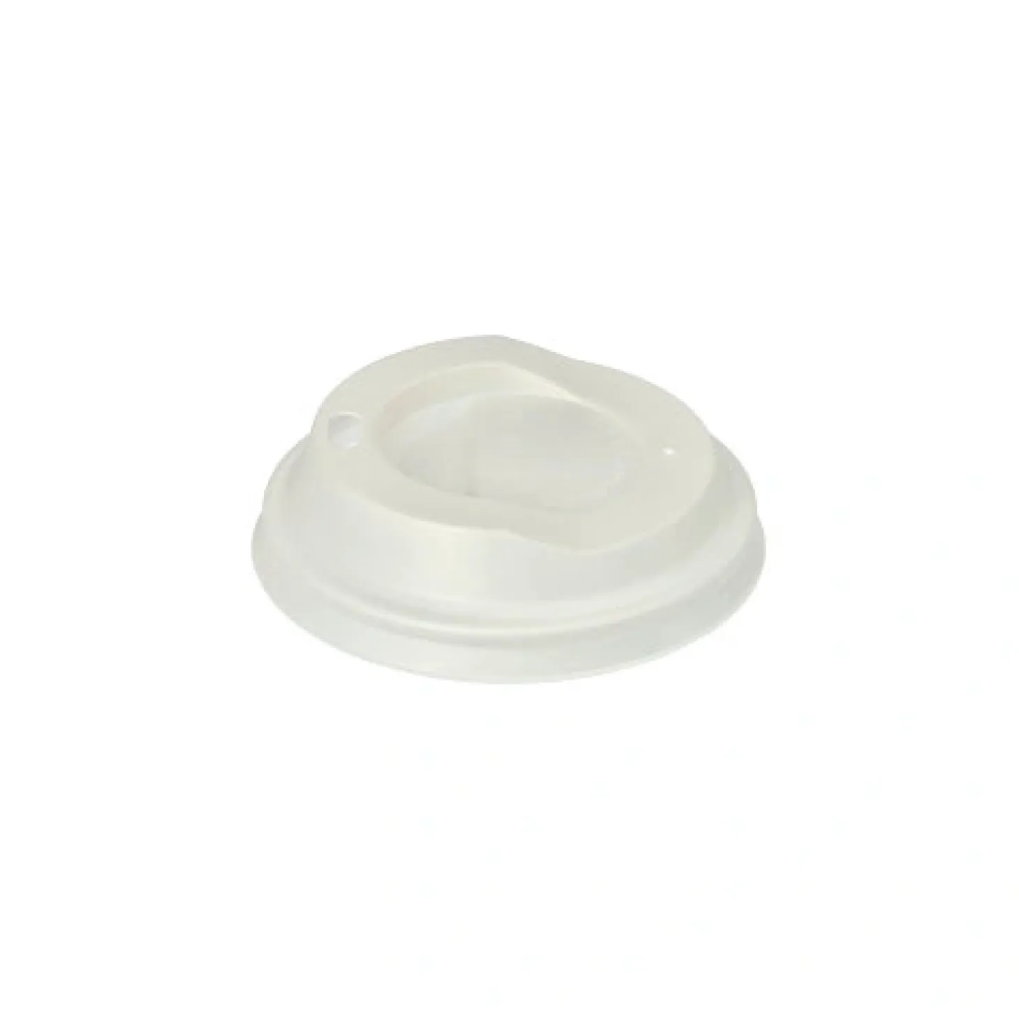 PAPSTAR Dom-Deckel, C-PLA rund Ø 8 cm, 2,1 cm weiß