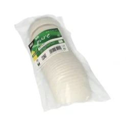 PAPSTAR Dom-Deckel, C-PLA rund Ø 8 cm, 2,1 cm weiß