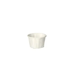 PAPSTAR Dressingbecher, Papier "pure" rund 35 ml Ø 4 cm, 3,1 cm weiß