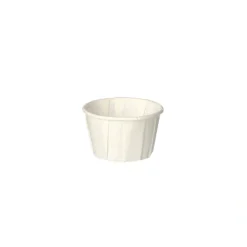 PAPSTAR Dressingbecher, Papier "pure" rund 60 ml Ø 5,4 cm, 3,6 cm weiß