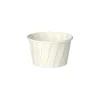 PAPSTAR Dressingbecher, Papier "pure" rund 90 ml Ø 6,3 cm, 5 cm weiß