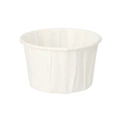 PAPSTAR Dressingbecher, Papier "pure" 110 ml Ø 7 cm, 4,2 cm weiß
