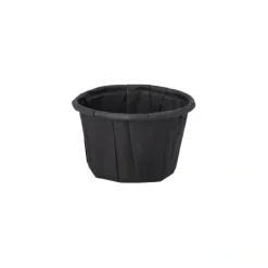 PAPSTAR Dressingbecher, Papier 25 ml Ø 4,4 cm, 2,8 cm schwarz