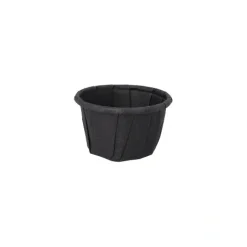 PAPSTAR Dressingbecher, Papier 10 ml Ø 3,5 cm, 2,2 cm schwarz