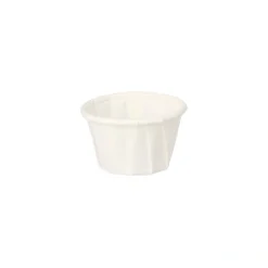PAPSTAR Dressingbecher, Papier "pure" 10 ml Ø 3,5 cm, 2,2 cm weiß