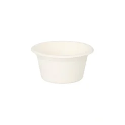 PAPSTAR Dressingschalen, Zuckerrohr "pure" 60 ml Ø 6 cm, 3 cm weiß, 10 x 50 Stück