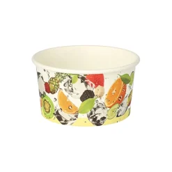 PAPSTAR Eisbecher, Pappe rund 250 ml Ø 9,5 cm, 6 cm "Früchte"