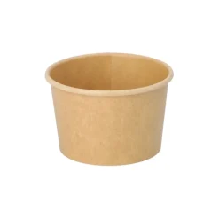 PAPSTAR Eisbecher, Pappe rund 125 ml Ø 7,5 cm, 4,8 cm braun, 10 x 50 Stück