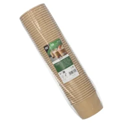 PAPSTAR Eisbecher, Pappe rund 275 ml Ø 9,6 cm, 6 cm braun, 10 x 50 Stück