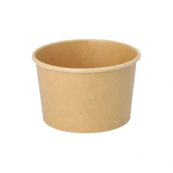 PAPSTAR Eisbecher, Pappe rund 275 ml Ø 9,6 cm, 6 cm braun, 10 x 50 Stück
