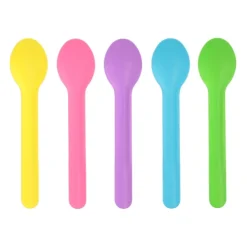 PAPSTAR Eis- und Dessertlöffel Papier 13 cm farbig sortiert, 10 x 100 Stück