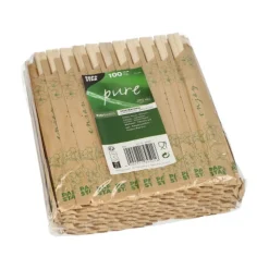 PAPSTAR Essstäbchen Holz "pure" 21 cm einzeln gehüllt