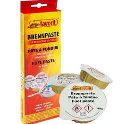 PAPSTAR "favorit" Sicherheits-Brennpasten Ø 9 cm, 2,5 cm Aluschale; Set 3 x 80 g