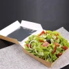 PAPSTAR Feinkostboxen, Pappe mit Sichtfenster aus PLA eckig 750 ml 14 cm x 14 cm x 5 cm braun