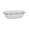PAPSTAR Feinkost- und Salatschalen mit Klappdeckeln, PLA "pure" 375 ml 4,8 cm x 16,1 cm x 13,2 cm glasklar