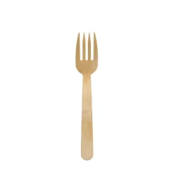 PAPSTAR Fingerfood - Gabeln, Bambus "pure" 12 cm
