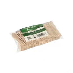 PAPSTAR Fingerfood - Löffel, Holz "pure" 7,6 cm, 12 x 150 Stück
