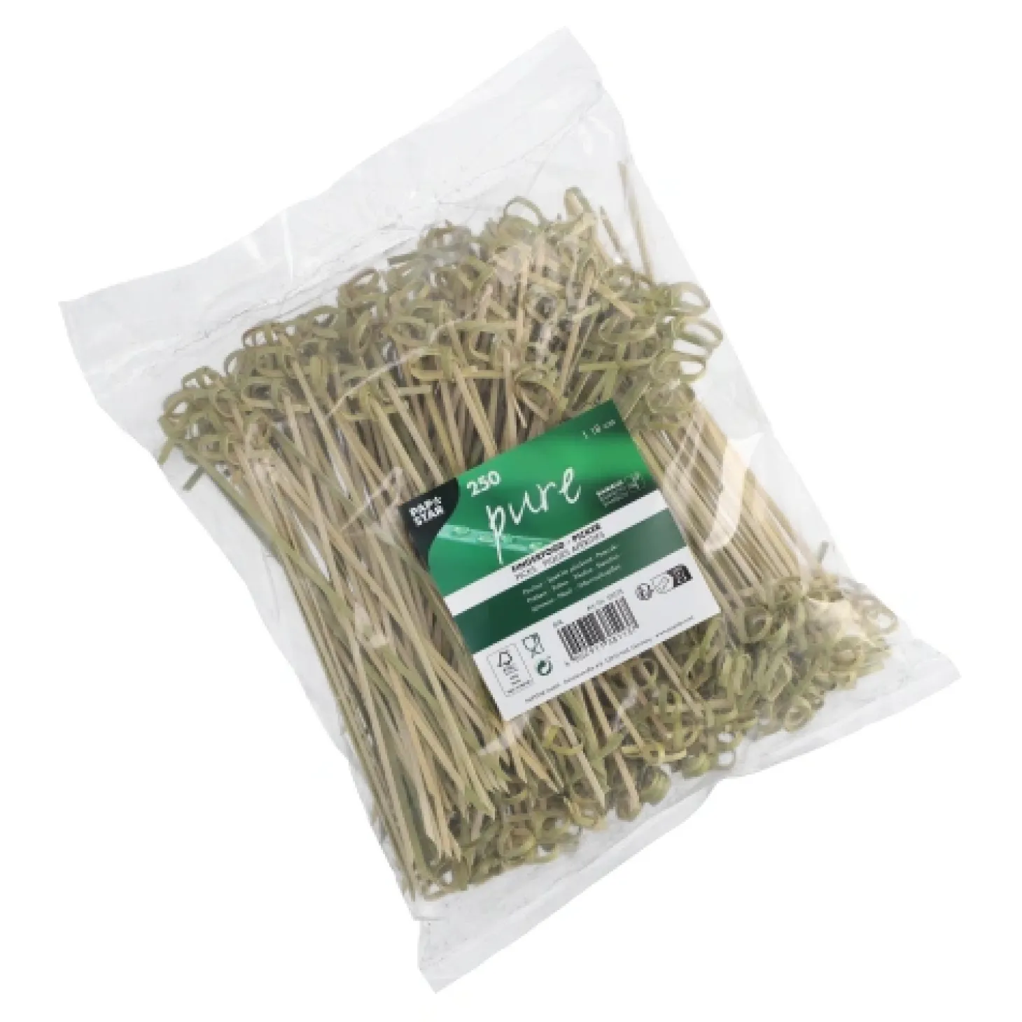 PAPSTAR Fingerfood - Picker "pure" 18 cm "Knoten", 10 x 250 Stück