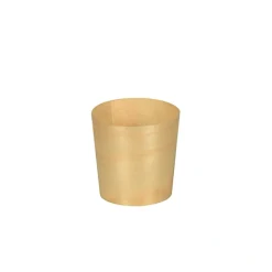 PAPSTAR Fingerfood - Schalen, Holz "pure" rund Ø 4,5 cm, 4,5 cm, 10 x 50 Stück