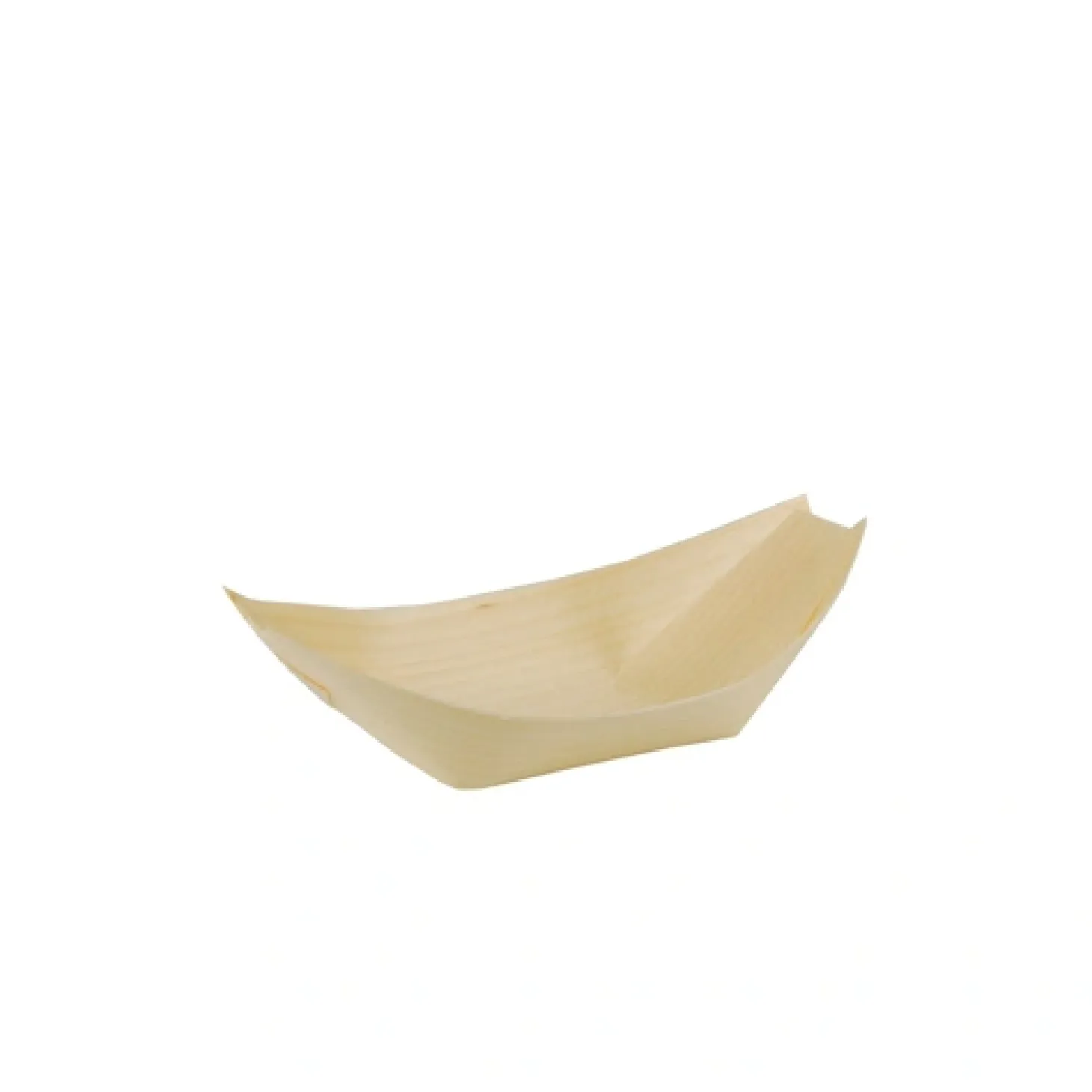 PAPSTAR Fingerfood - Schalen, Holz "pure" 16,5 cm x 8,5 cm "Schiffchen"
