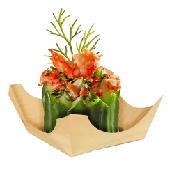 PAPSTAR Fingerfood - Schalen, Holz 