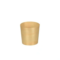 PAPSTAR Fingerfood - Schalen, Holz "pure" rund Ø 4,5 cm, 4,5 cm, 12 x 12 Stück