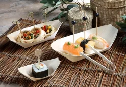 PAPSTAR Fingerfood - Schalen, Holz 