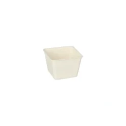 PAPSTAR Fingerfood - Schalen, Zuckerrohr "pure" eckig 50 ml 3,8 cm x 4,6 cm x 4,6 cm weiß