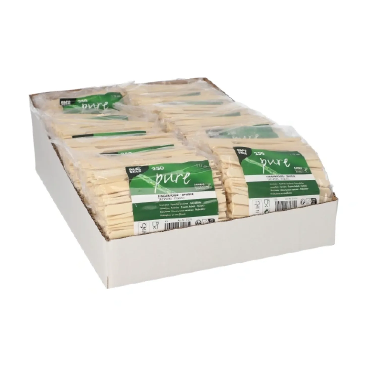 PAPSTAR Fingerfood - Spieße "pure" 12 cm "Golf", 10 x 250 Stück