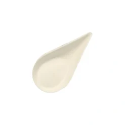 PAPSTAR Fingerfood - Teller, Zuckerrohr "pure" 10,5 cm x 5,7 cm weiß "Drop", 10 x 50 Stück