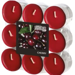 PAPSTAR "Flavour by GALA" Duftlichte Ø 37,5 mm, 16,6 mm bordeaux - Cherry