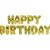 PAPSTAR Folienluftballon-Set gold "Happy Birthday"