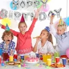 PAPSTAR Folienluftballon-Set silber "Happy Birthday"